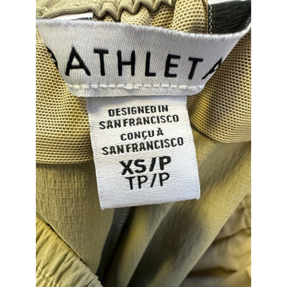 NWT Athleta Trekkie Relaxed Mid Rise Jogger Pants Flax Tan XS Ripstop Stretch - Picture 6 of 15